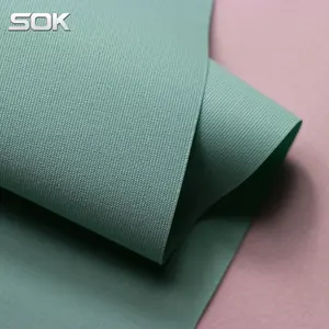 Solution dyed Polyester staple fabric for marine furniture BIMINI TOP LIGHT GREEN color outdoor canvas