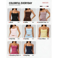 Ensemble de sport uni nude de haute qualité pour femme, comprenant un débardeur de sport à col halter et dos en I, et un pantalon taille haute push-up. Ensembles de yoga.