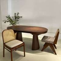 Table Ronde Moderne en Bois pour Cuisine, Restaurant, Chambre, Hôtel, Bureau, Salle à Manger, Salon