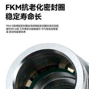304 Stainless Steel <b>Quick</b> Coupler Pneumatic <b>Connector</b> High Precision Thread Fkm Seal For Industrial Use - Product Image 5