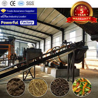 Chaîne de production complète d'engrais organiques en promotion au Moyen-Orient, incluant un retourneur de compost, un broyeur, un granulateur et un équipement de séchage