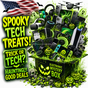 Caja Misteriosa Sorpresa de Halloween, Edición Limitada, Caja Ciega de la Suerte con Artículos Aleatorios de Electrónica 3C, Audífonos <span class=keywords><strong>para</strong></span> Juegos, Smartphone - Product Image 1