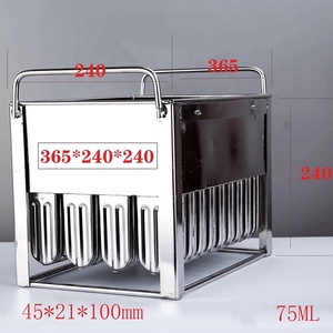 Comercial 40 cavidades 304 máquina de moldes de paletas de acero inoxidable moldes de paletas de hielo moldes para hacer paletas de hielo paletas de helado - Product Image 6
