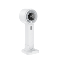 Ventilateur portable turbo haute vitesse 1800mAh rechargeable USB, 100 vitesses réglables, mini ventilateur de refroidissement portatif pour extérieur et voiture, électrique 1800