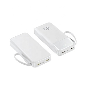 Nhanh chóng sạc 22.5 Wát bán buôn phổ ngân hàng điện 10000mAh di động biểu tượng tùy chỉnh RoHS Ultraslim Powerbank 20000mAh ngân hàng điện - Product Image 6
