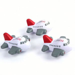 Promotional Gifts Airplane Shape PU Foam Advertising Promotional Activities Custom Logo Stress Ball Squeeze Ball Toys - Product Image 2
