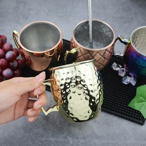 Tasse de mulet pour <span class=keywords><strong>Cocktail</strong></span> 18oz, <span class=keywords><strong>Mug</strong></span> Vintage en <span class=keywords><strong>cuivre</strong></span>, de moscou, livraison gratuite - Product Image 4