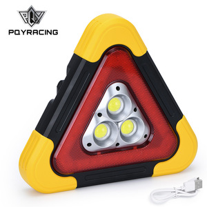 Poyracing – triangle lumineux d'avertissement LED, étanche IP65, lumière de sécurité d'urgence pour voiture, pour assistance routière - Product Image 4