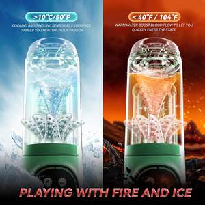 Водонепроницаемая (IPX7) автоматическая электрическая мастурбационная чашка с вакуумным насосом, функцией толчков, вращения и всасывания для мужчин - Product Image 4