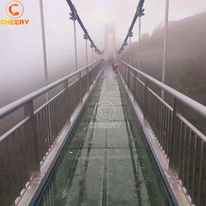 ทางเดินลอยฟ้ากลางแจ้งในแหล่งท่องเที่ยวภูเขา พร้อมพื้นกระจกและสะพานลอยฟ้า พร้อมเอฟเฟกต์การระเบิด - Product Image 3