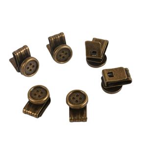 Fabricación <span class=keywords><strong>Tirantes</strong></span> de metal <span class=keywords><strong>Botones</strong></span> Sin coser Botón Extremo Brace Clips <span class=keywords><strong>para</strong></span> jeans <span class=keywords><strong>para</strong></span> pantalones <span class=keywords><strong>Tirantes</strong></span> Sombreros Jeans Pantalones Reemplazo - Product Image 2