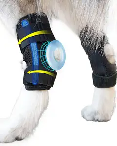 Dog Leg Brace for Rear Hock & Ankle, Canine Hind Leg Joint Compression Wrap for Torn ACL & CCL, Injury and Sprain Protection