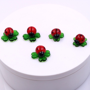 Lampwork thủ công thu nhỏ nhỏ Murano thủy tinh bọ rùa động vật bức tượng trang trí - Product Image 2