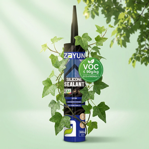 Sellador de Silicona Monocomponente a Precio de Fábrica, Sellador Impermeable y No Tóxico para Cocina y Baño, Sellador Fungicida para Juntas - Product Image 1