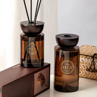 Bouteille de Diffuseur à Bâtonnets 200 ml de Luxe pour Huile Essentielle Nature, Vente Chaude Personnalisée en Gros - Diffuseur d'Arômes à Bâtonnets