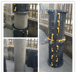 Hohe Qualität Günstiger Preis Einstellbare wieder verwendbare Säulen kunststoff formen ABS-Schalung Preis form formen für Bau beton - Product Image 6
