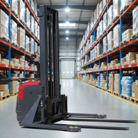 2T Vollelektrischer Palettenhubwagen mit Standplattform für Innen- und Außenbereich, Materialtransport, Schnellere Lagerumschaltung, Hocheffizientes Heben