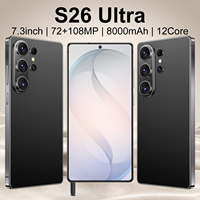 Nouveau Smartphone 5G S26 Ultra 2026 16 Go + 1 To 7,3 pouces Déverrouillé avec identification faciale et empreinte digitale Double SIM Professionnel
