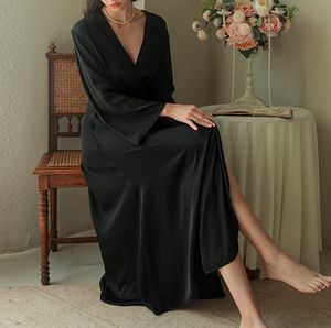 Bata de satén de <span class=keywords><strong>novia</strong></span> blanca de fábrica, <span class=keywords><strong>Kimono</strong></span>, bata de seda, bata larga de lujo para fiesta de boda, dama de honor nupcial, bata de mañana para novias - Product Image 6