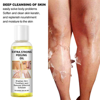 Huile de gommage extra forte lotion jaune pour le visage et le corps pour le blanchiment des articulations et des cicatrices