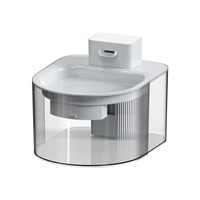 Fontaine à eau pour animaux de compagnie de grande capacité 3,1 L avec dessus en acier inoxydable, ultra silencieuse, facile à nettoyer, filtres sans BPA inclus