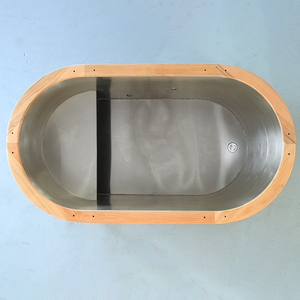 Bain froid en cèdre rouge le plus vendu avec refroidisseur d'eau, baignoire froide autoportante pour la récupération après un bain de glace - Product Image 5
