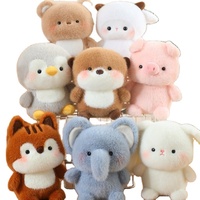 Peluche ODM Ours Cochon Éléphant en Coton PP Rembourré, Jouet Anti-Stress, Ornement Animal en Peluche, Cadeau d'Anniversaire, Poupée Compagnon