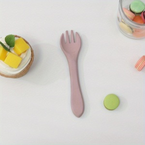 2025 nuevo tenedor de bebé ecológico al por mayor lindo tenedor infantil de silicona de primera etapa suave sin BPA para comida infantil tenedor para niños - Product Image 2