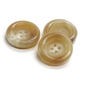 Botón de cuerno natural tradicional Patrón único India para ropa formal Trajes hechos a mano CRAFT ZONE EXPORT 12-36mm Precio al por mayor - Product Image 5