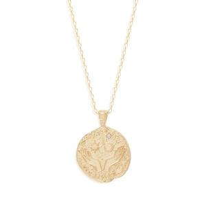 Colliers pendentifs minimalistes en argent sterling 925 martelé avec visage de lune et de soleil, bijoux pour femmes et hommes, pendentif d'amitié en or - Product Image 5
