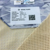 Tissu en maille 100 % polyester OEKO 150 g/m² respirant et à séchage rapide, tricoté chaîne, pour sacs, chaises de bureau, sacs à dos, poussettes