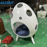 Sillón Tipo Cápsula con Forma de Huevo, Diseño Creativo y Nórdico, para Niños, Ideal para Sala de Juegos, Cafetería o Guardería