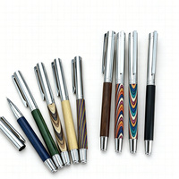 Stylos à bille en métal écologiques en bois de santal, vente en gros, stylos gel de haute qualité pour signature professionnelle avec logo personnalisé, cadeaux d'entreprise