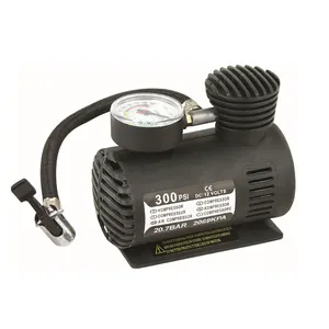 Inflador de pneu portátil 300psi dc 12v, mini compressor de ar