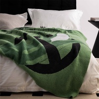 2024 Neues Design Akzeptieren individuell lustig Ablehnung Angst 100 % Polyester Heimdekoration Sofa Reisen gestrickt Überwurf Decke JJJL