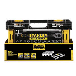 Stanley Fatmax 26 Pc <b>Socket</b> <b>Set</b> 1/2 In Metric Pro Stack <b>Large</b> - Product Image 1