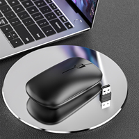 Ratón Ergonómico Inalámbrico 2.4G con Logotipo Personalizado OEM, Ratón Portátil para Oficina, Computadora Portátil, Ultra Delgado