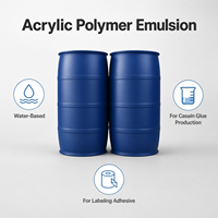Émulsion acrylique pour adhésifs imperméables aux basses températures et qui se lave facilement lorsqu'il fait froid