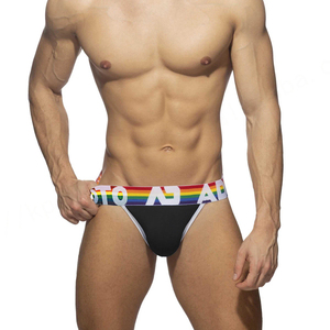 Vente chaude Sexy Gay Strings 90% Coton Couleur Unie Personnalisé Hommes Doux Léger Sous-Vêtements Jockstrap pour Hommes - Product Image 6