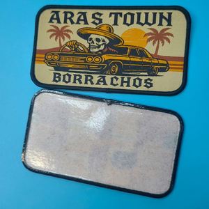 Parche de hombro personalizado para uniforme, insignia tejida con adhesivo, emblema. - Product Image 2
