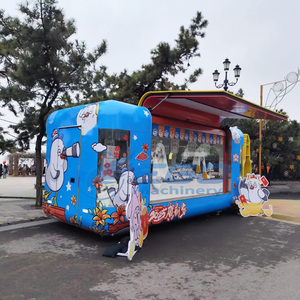 Remorque alimentaire mobile électrique à vendre - Couleur personnalisable, structure en acier Q235B, chariot de restauration rapide à 4 roues et camion-buffet - Product Image 1
