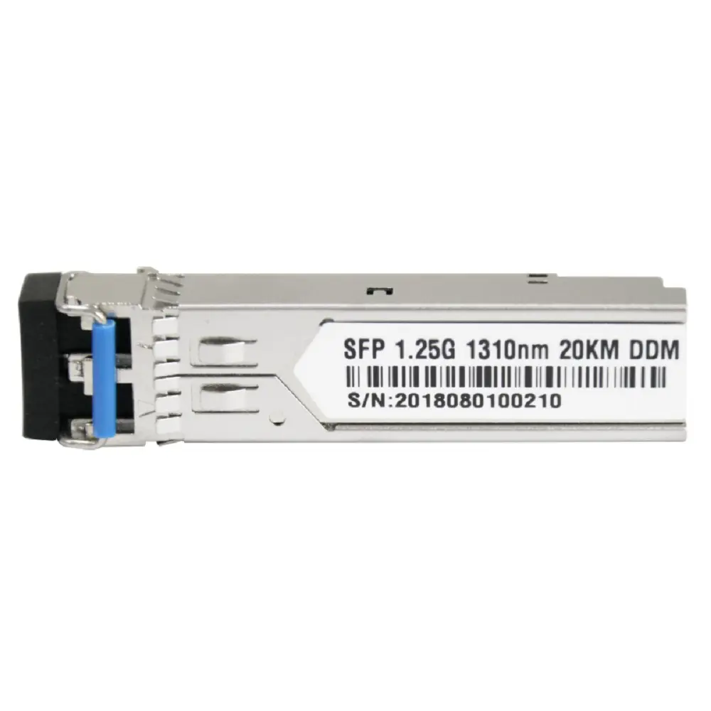 SFP Network Transceiver Module Single Mode LC Duplex Dual Fiber SFP 20km 1310nm