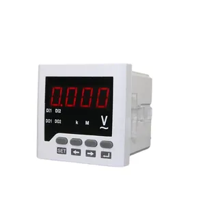 Voltmetre voltaj regülatörü LED tek fazlı dijital analog dc voltaj ölçer