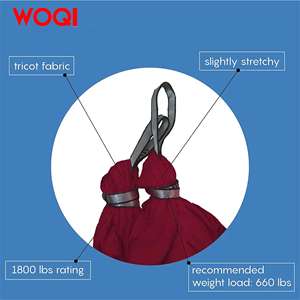 WOQI Haute Qualité Sangle Mousqueton Antigravité Yoga Nylon Swing Set Aerial Yoga <span class=keywords><strong>Hamac</strong></span> - Product Image 5