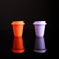 Logo imprimable emballage réutilisable PP de qualité alimentaire tasse de capsule de café de voyage écologique avec emballage de poudre de couvercle