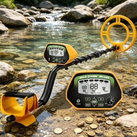 Détecteur de métaux professionnel en or avec écran LCD de 8 pouces, haute sensibilité, en ABS et aluminium, garantie 1 an, excellent prix