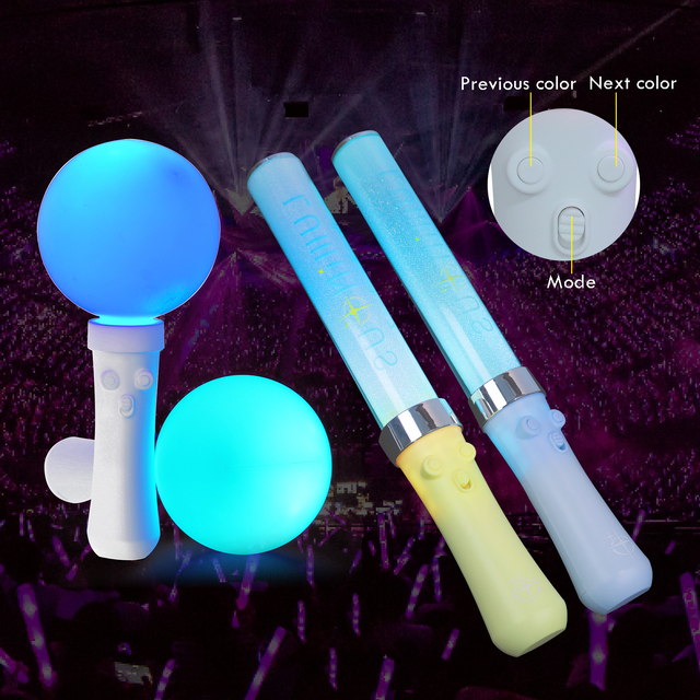 Custom Lightstick Cheering Wand Wireless Remote Controller Lightstick for Events Concert Party Sport