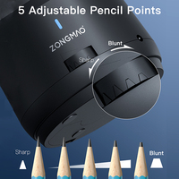 Taille-crayon électrique OEM&ODM à lame hélicoïdale, arrêt automatique, 5 vitesses, pour crayons de couleur, idéal pour l'école et le bureau