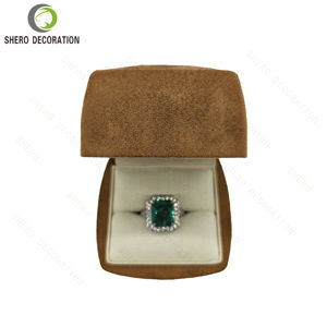 Wholesale Luxury Suede <b>Gift</b> Jewellery <b>Boxes</b> Custom Jewelry Box Packaging Bracelet Necklace <b>Earring</b> Ring Box - Product Image 3