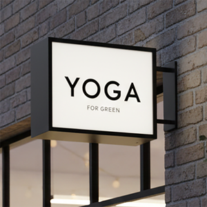 Panneau lumineux LED personnalisé EZD pour intérieur, panneau publicitaire circulaire en acrylique et acier inoxydable, boîte à lumière étanche pour magasin commercial - Product Image 1